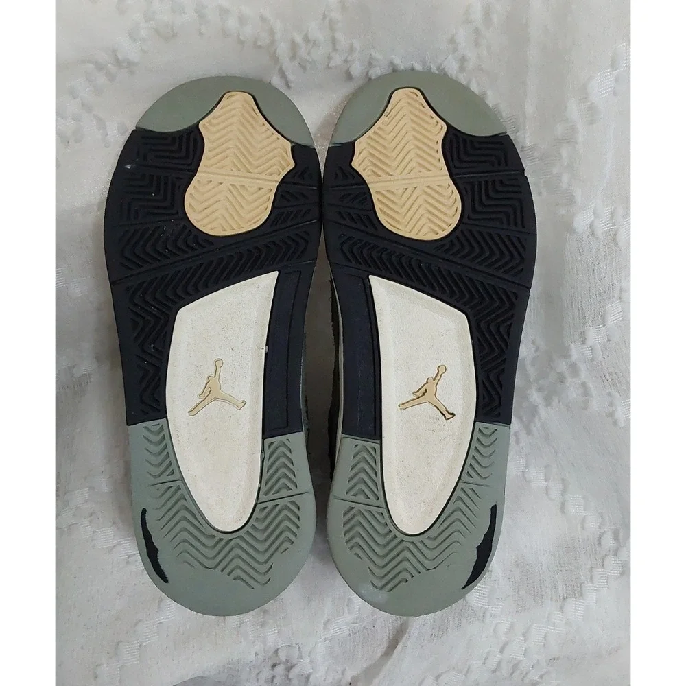 Jordan 4 Retro SE Craft Olive Kids Sneakers FB9929-200 Medium‎ Olive Size 2Y